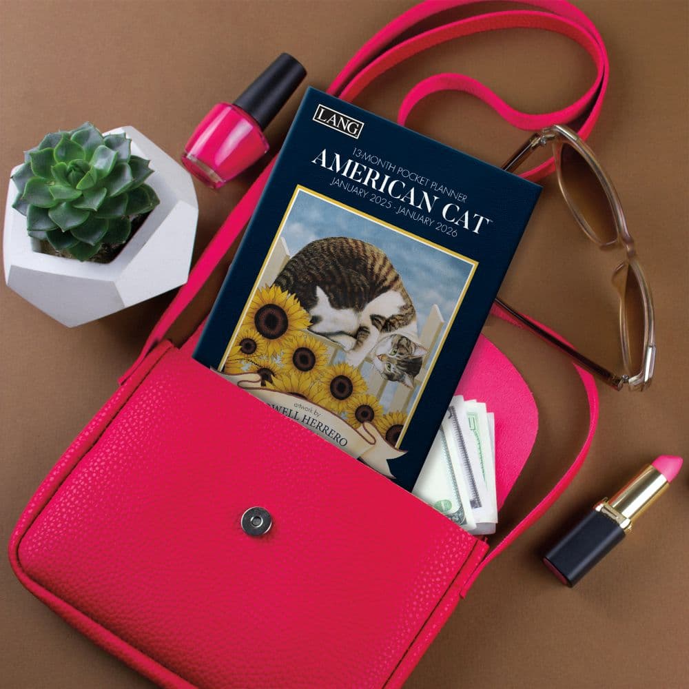 American Cat 2025 Monthly Pocket Planner by Lowell Herrero_ALT6