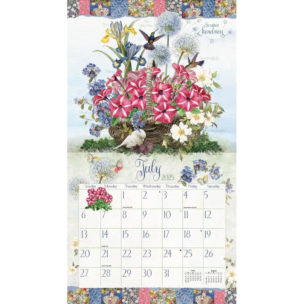 Garden Botanicals by Barbara Anderson 2025 Wall Calendar