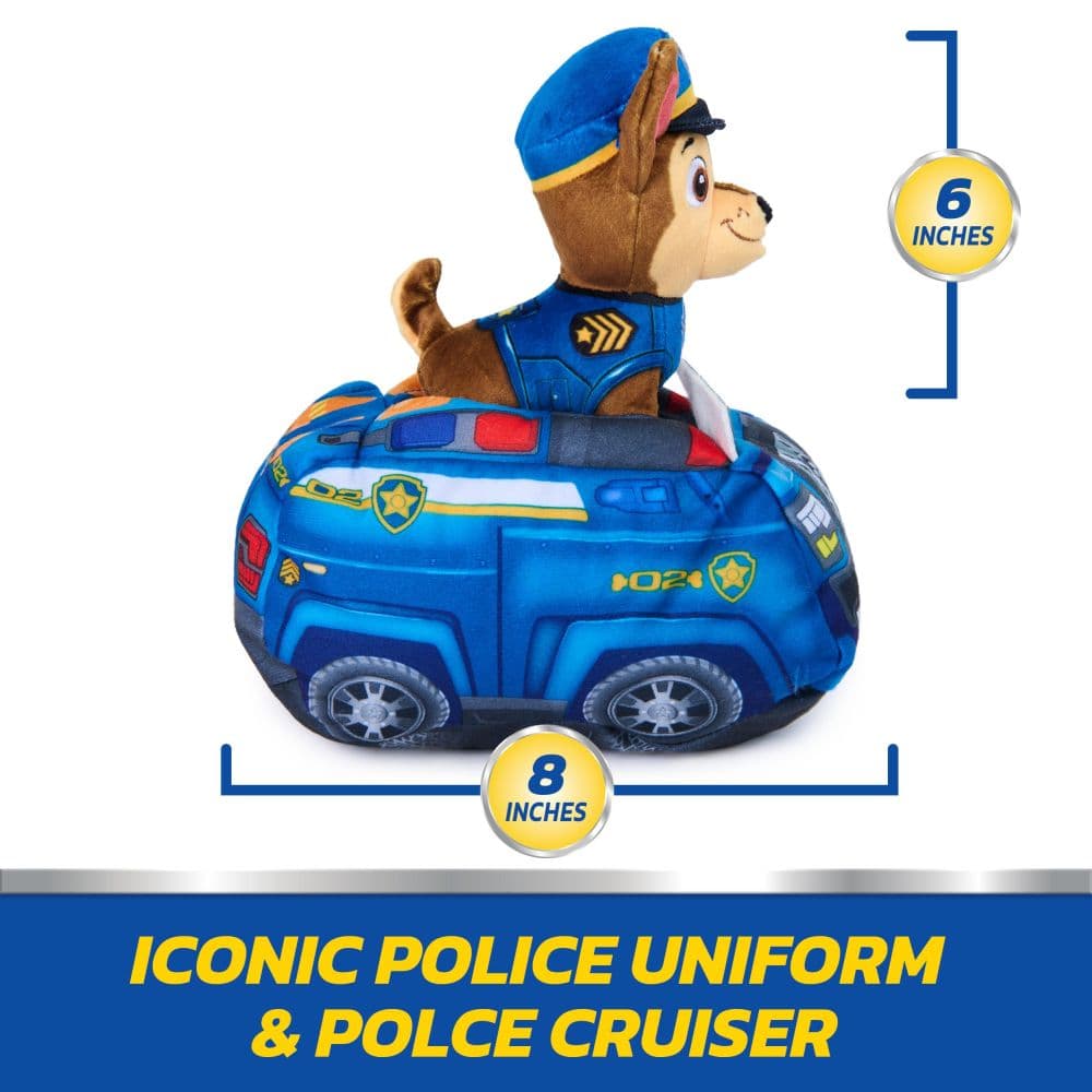 Paw Patrol Chase 2-in-1 Vehicle Plush Fourth Alternate Image