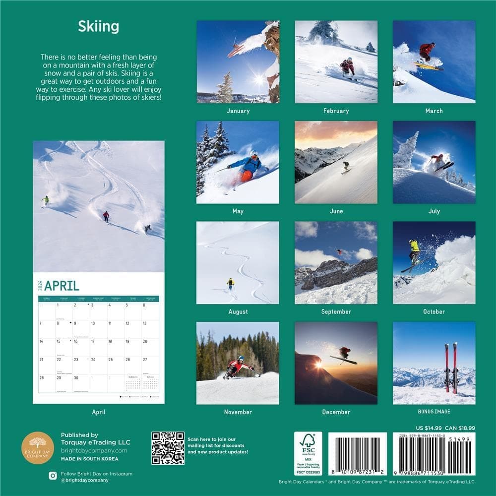 Skiing 2024 Wall Calendar Calendars Com   B8f16270 Df99 4728 9124 27b085cbb53d