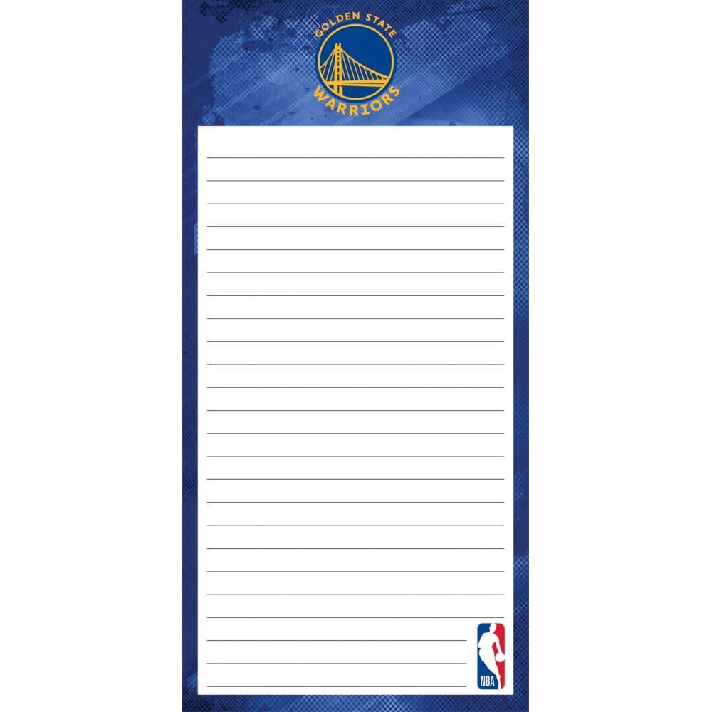 Nba Golden State Warriors 2pack List Pad