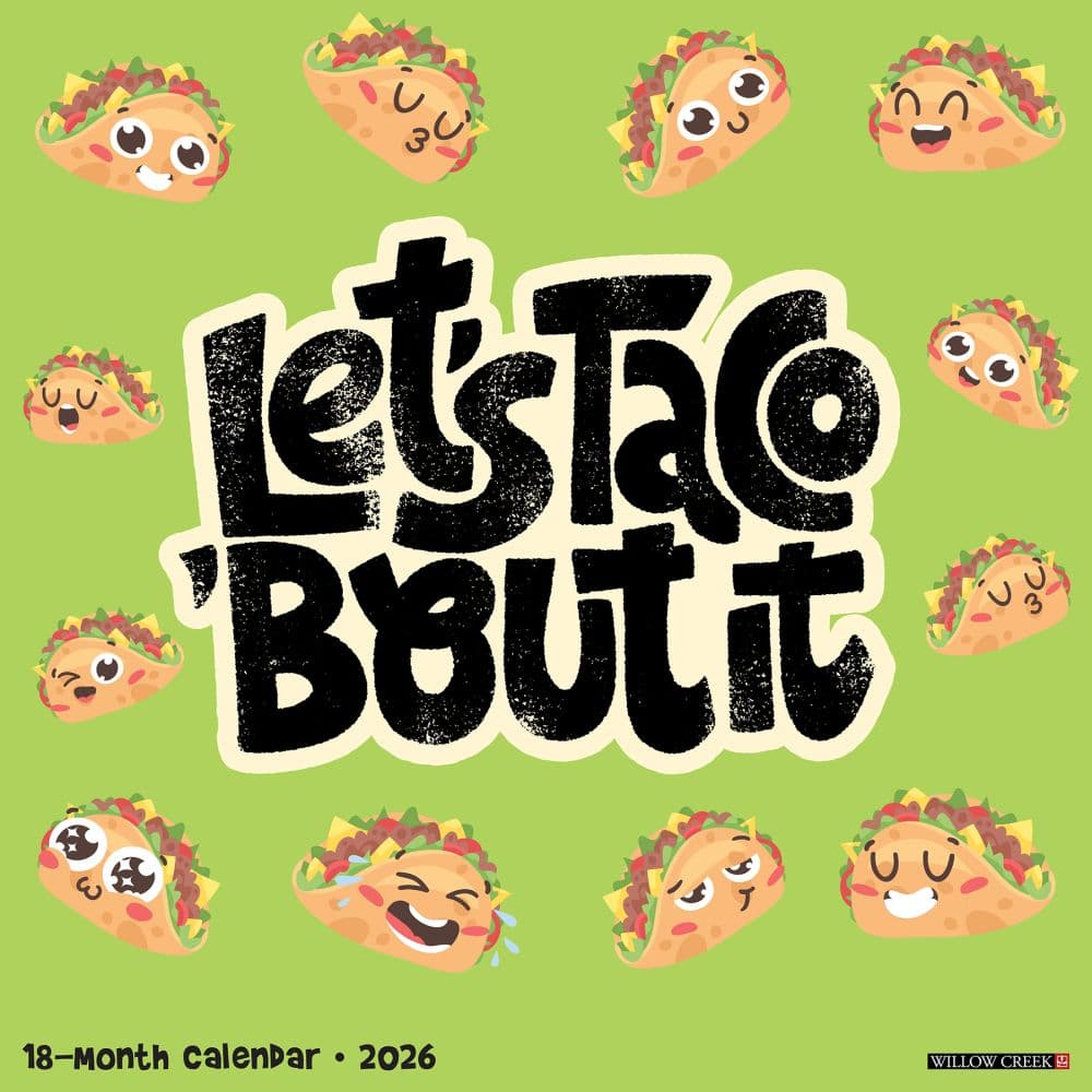 Lets Taco About It 2026 Wall Calendar Main Image