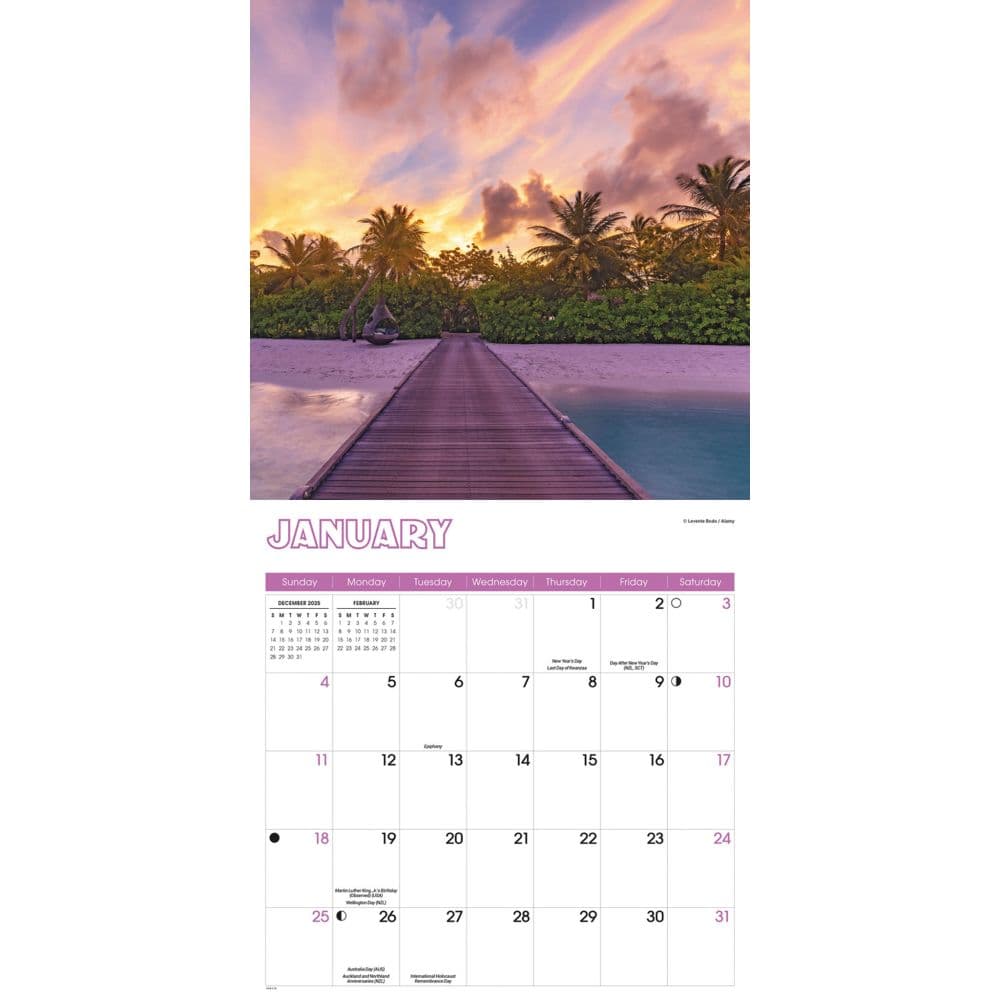 Beaches 2026 Wall Calendar Second Alternate Image