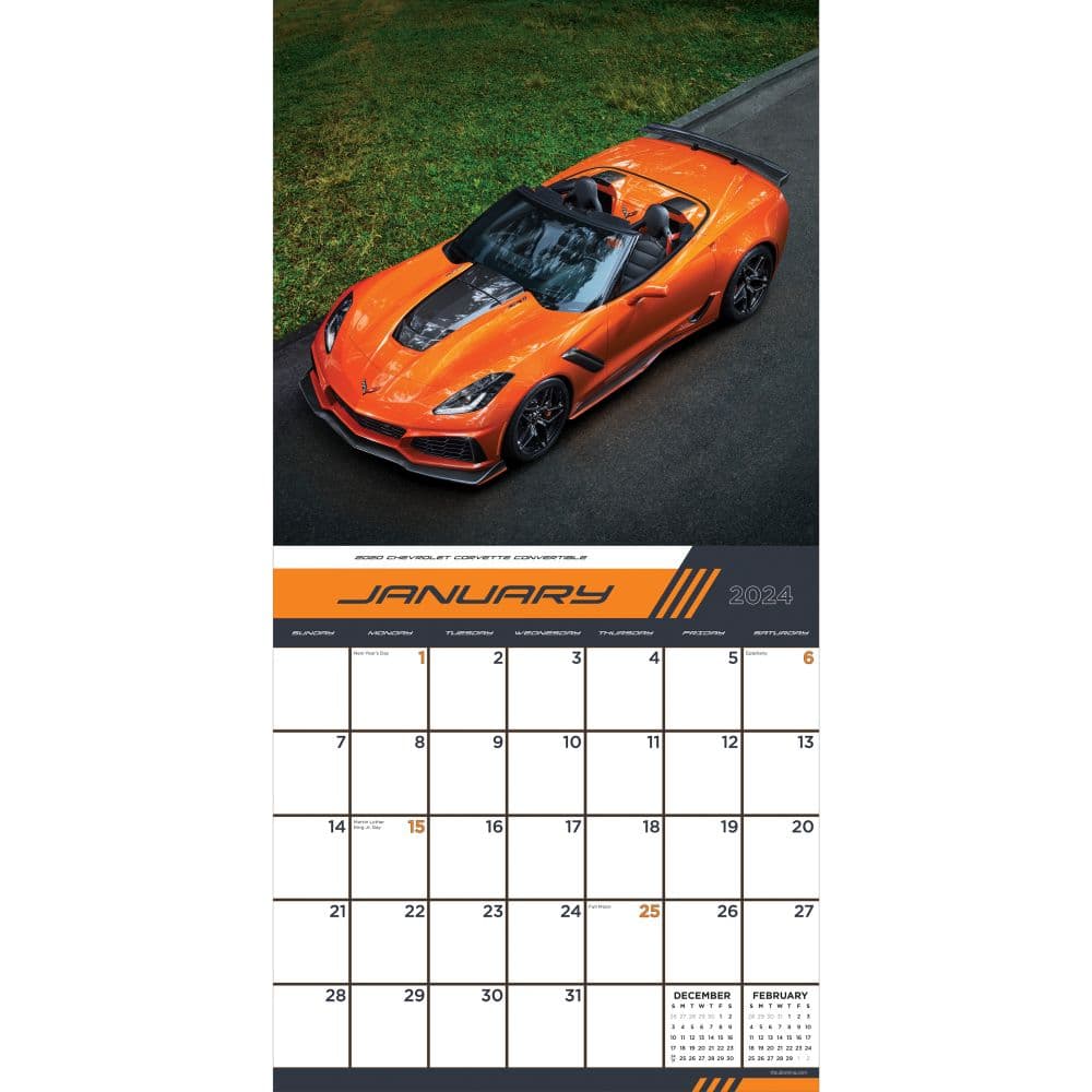 Corvette 2024 Wall Calendar