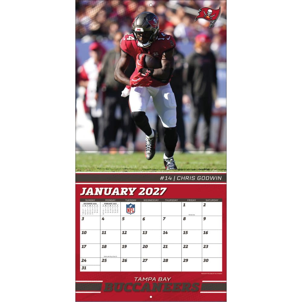 NFL Tampa Bay Buccaneers 2027 Wall Calendar Third Alternate Image