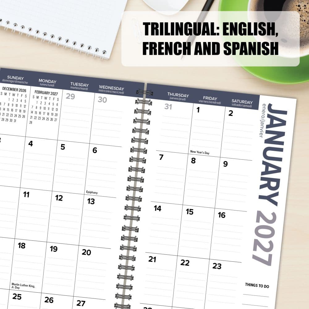 Black Spiral 2027 Weekly Planner Fourth Alternate Image