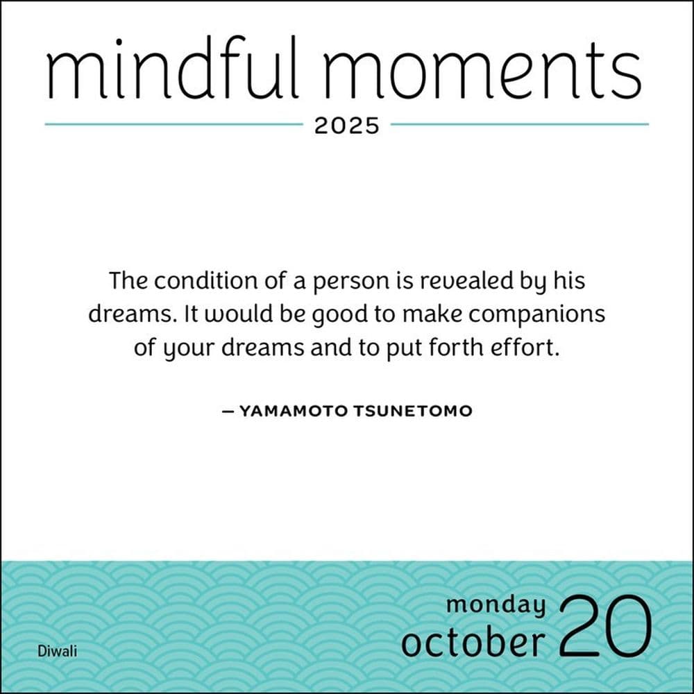 Mindful Moments 2025 Desk Calendar