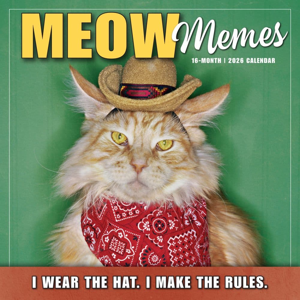 Meow Memes 2026 Wall Calendar_Main Image