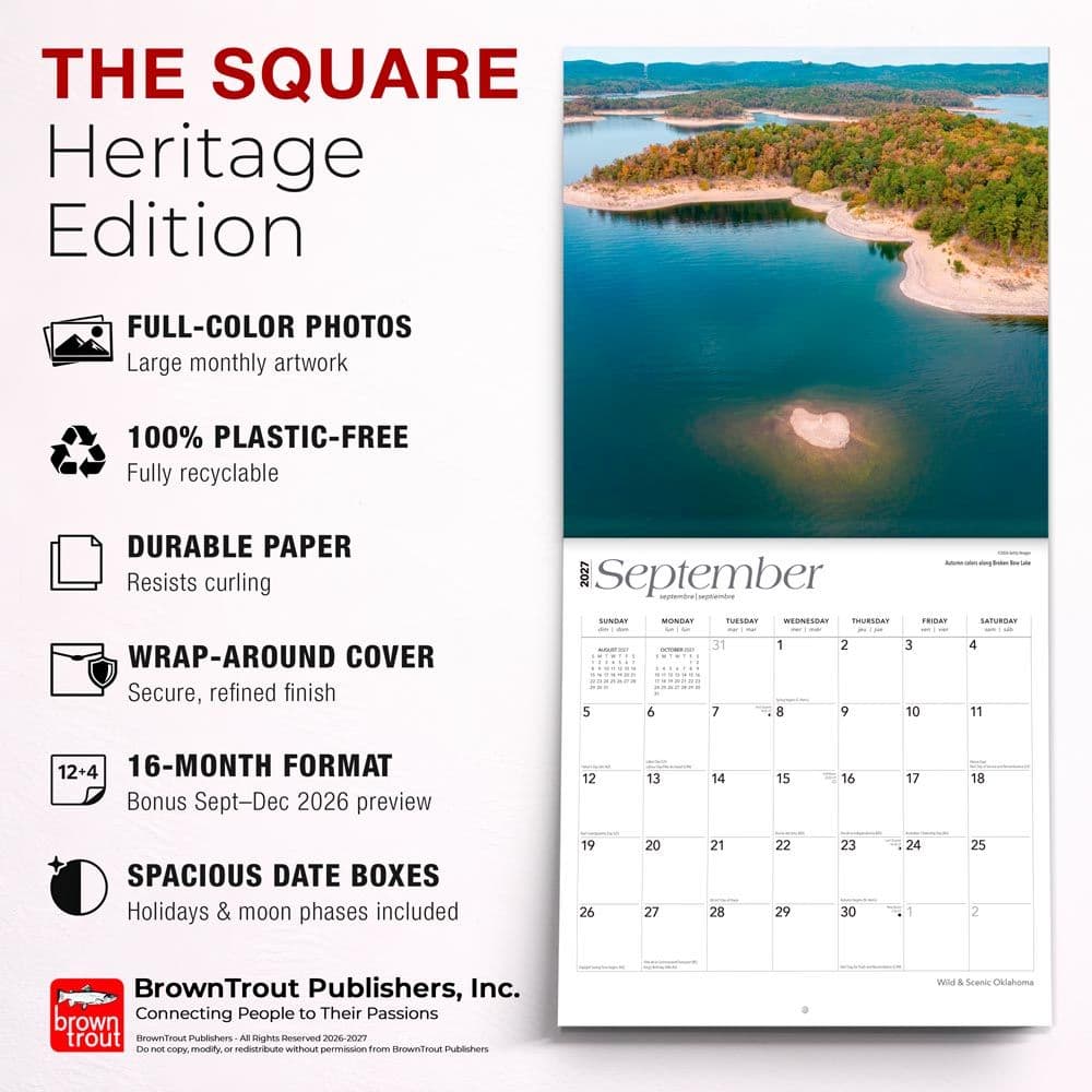 Oklahoma Wild and Scenic 2027 Wall Calendar Fifth Alternate Image