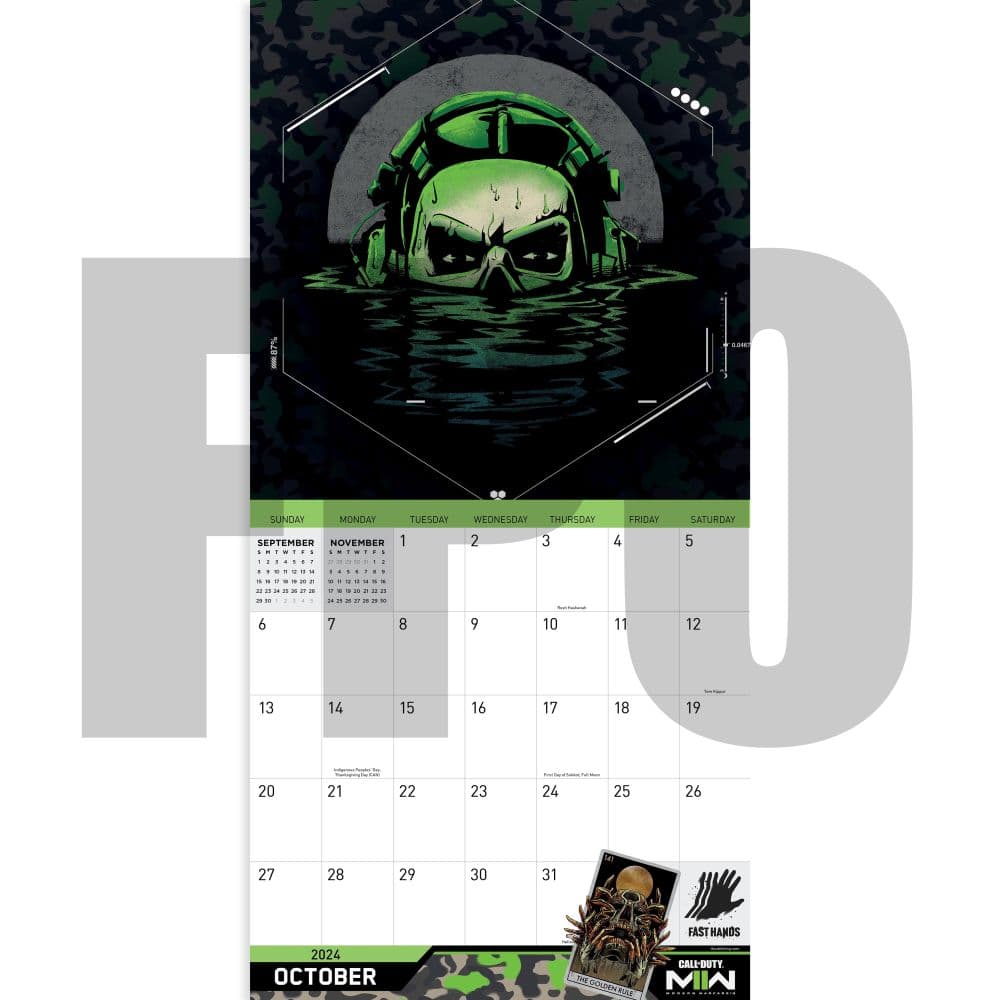 Call of Duty 2024 Wall Calendar