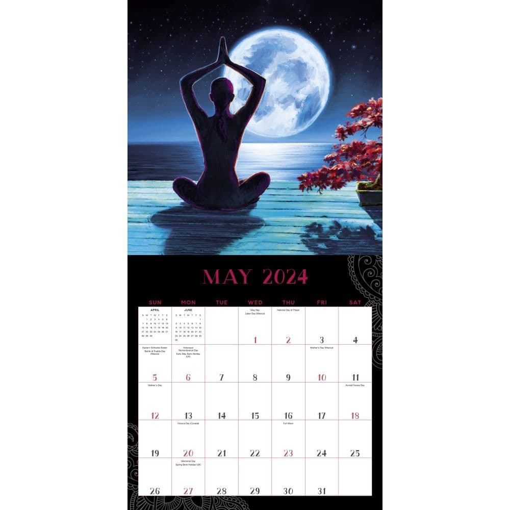 Yoga Silhouettes 2024 Wall Calendar Alternate Image 4