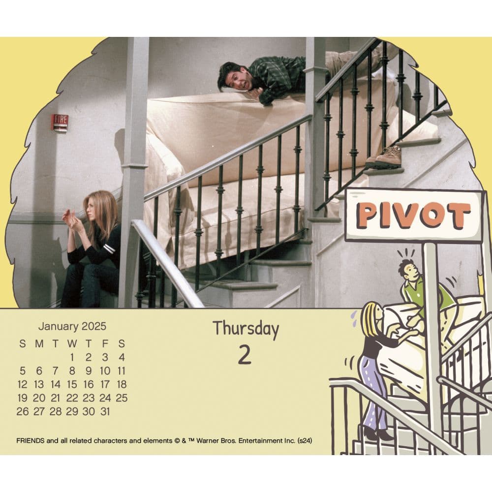 Friends 2025 Desk Calendar Third Alternate Image width=&quot;1000&quot; height=&quot;1000&quot;