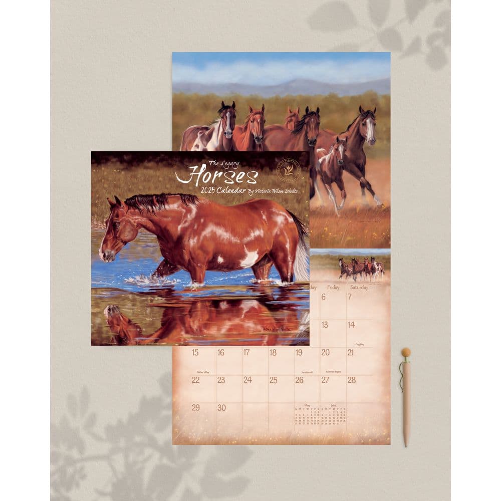 Horses by Hautman Brothers 2025 Wall Calendar