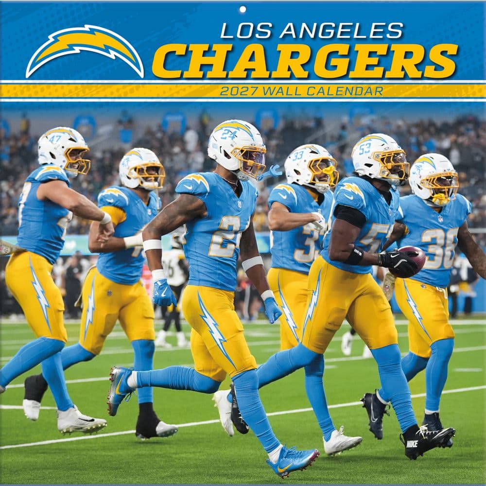 image NFL Los Angeles Chargers 2027 Wall Calendar Main Product Image