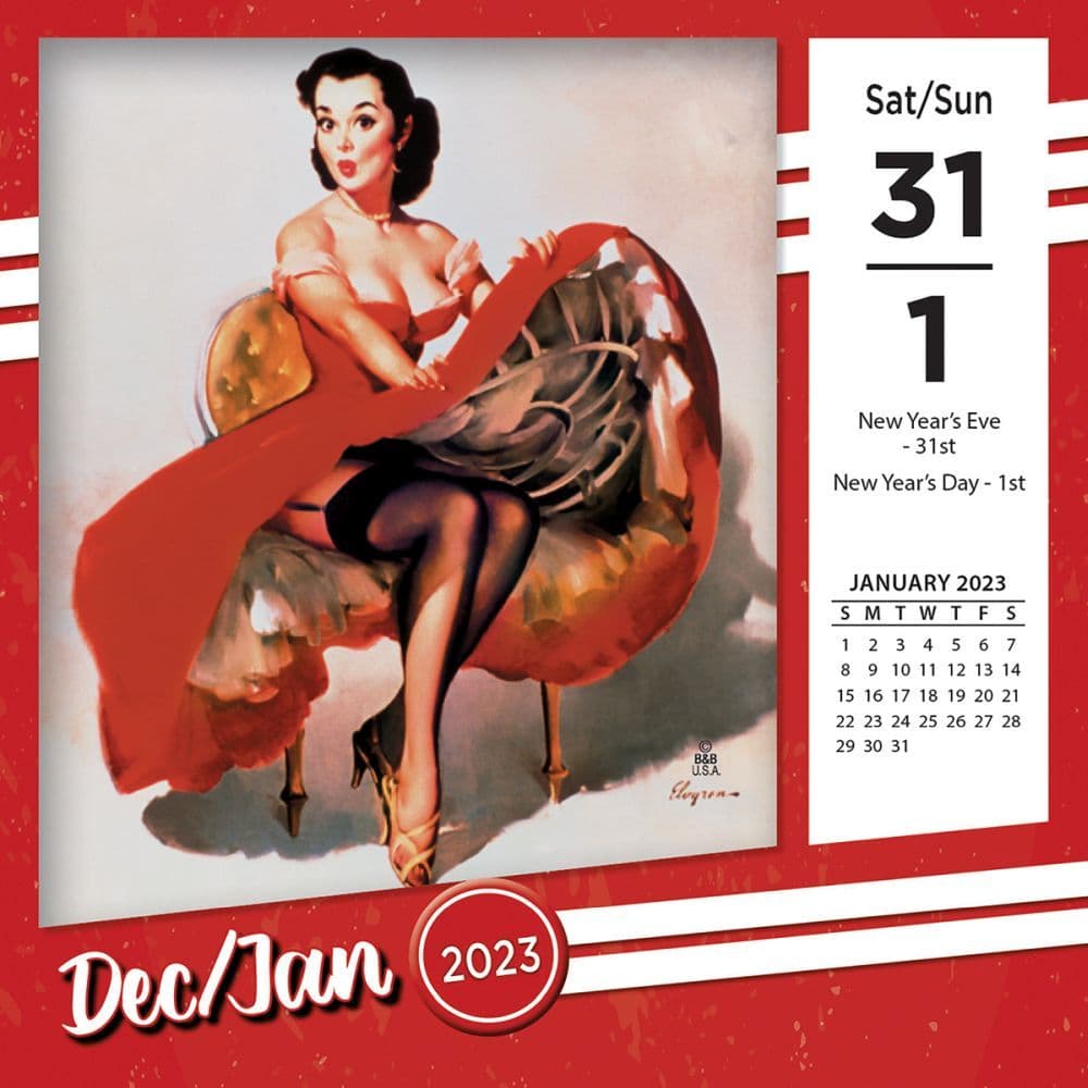 Pin Up 2023 Desk Calendar - Calendars.com