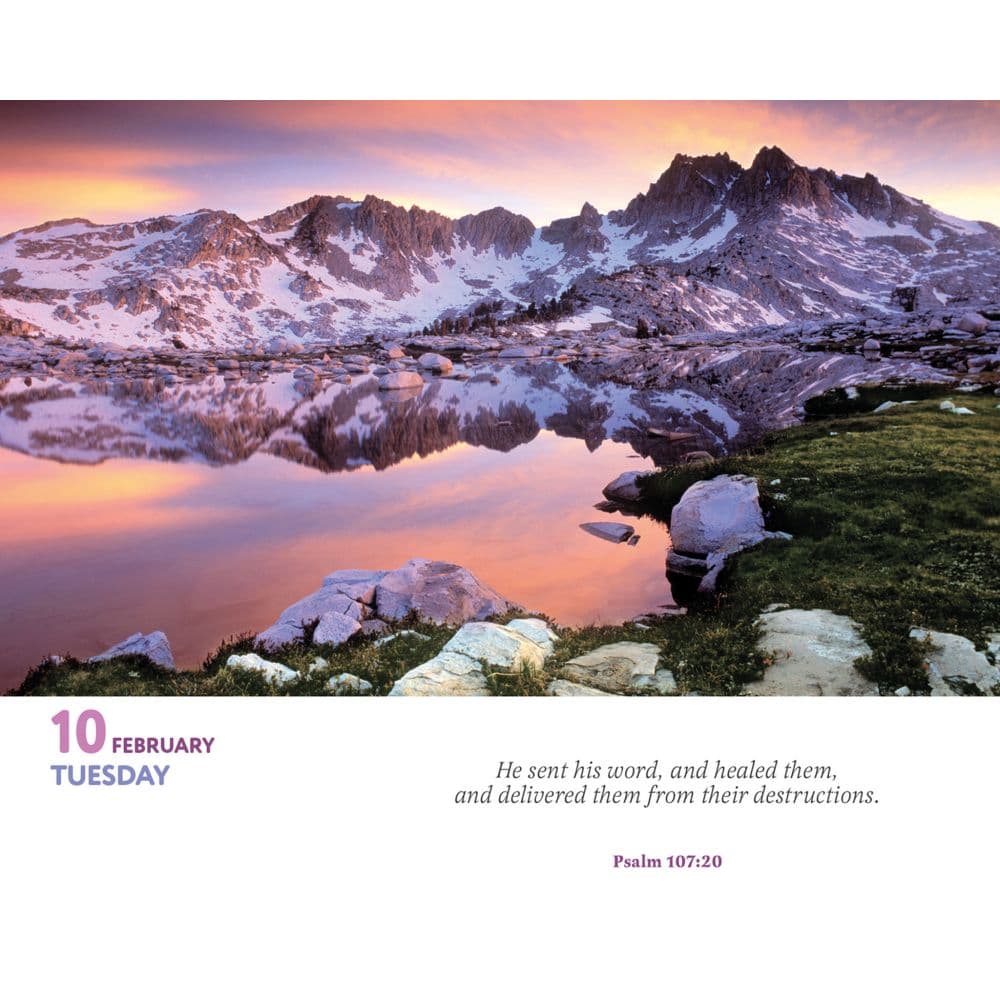 Bible Verses 2026 Desk Calendar Second Alternate