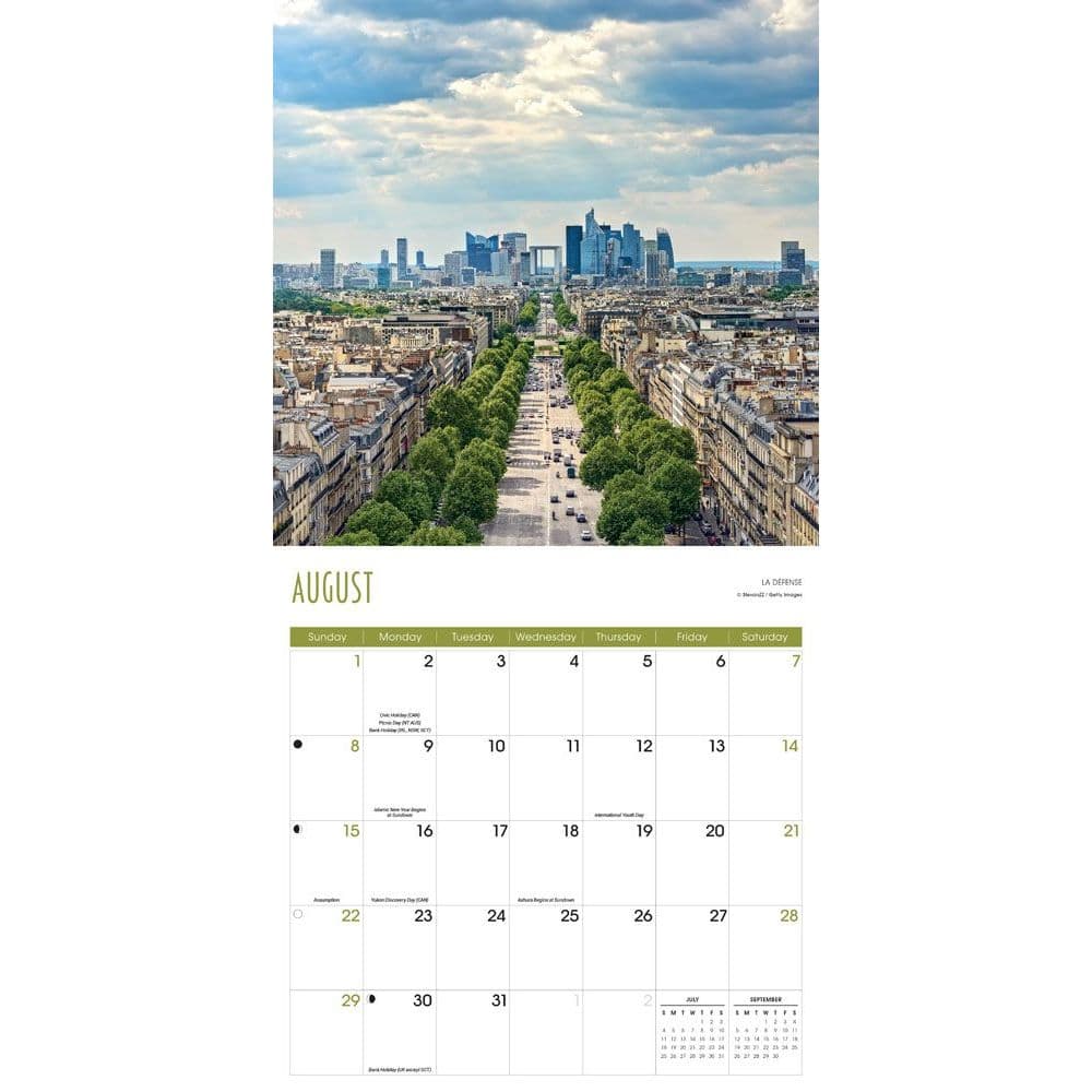 Paris Wall Calendar