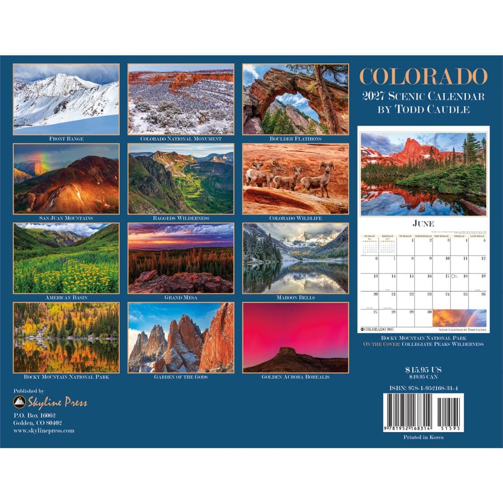 Colorado 2027 Wall Calendar First Alternate Image