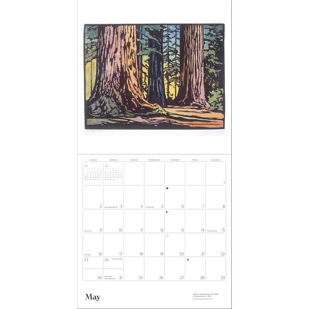 Arts and Crafts 2027 Wall Calendar by William S. Rice Sixth Alternate Image