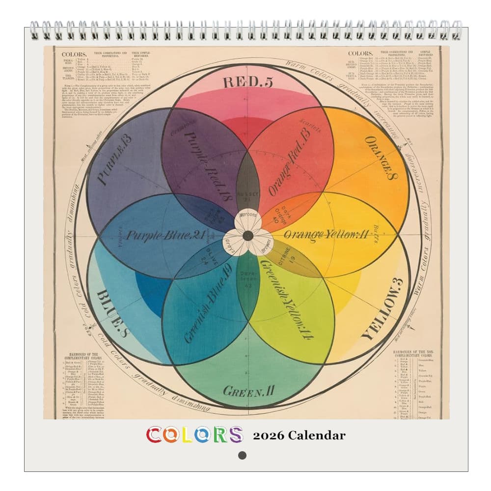 image Colors Square 2026 Wall Calendar