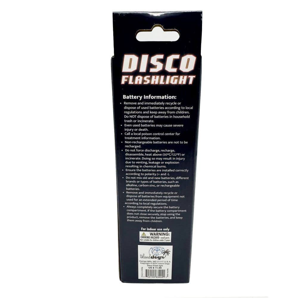 Disco Flash Light back view