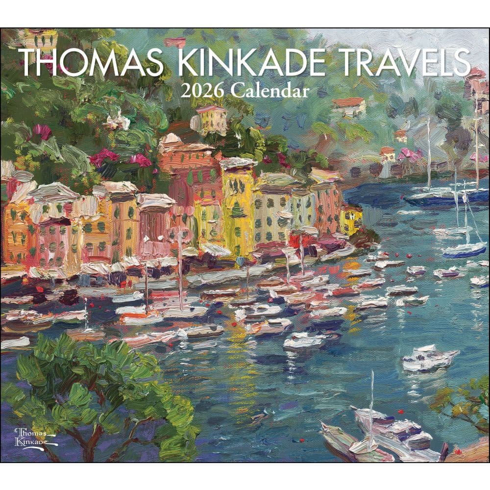 Thomas Kinkade Travels Deluxe 2026 Wall Calendar Main Image