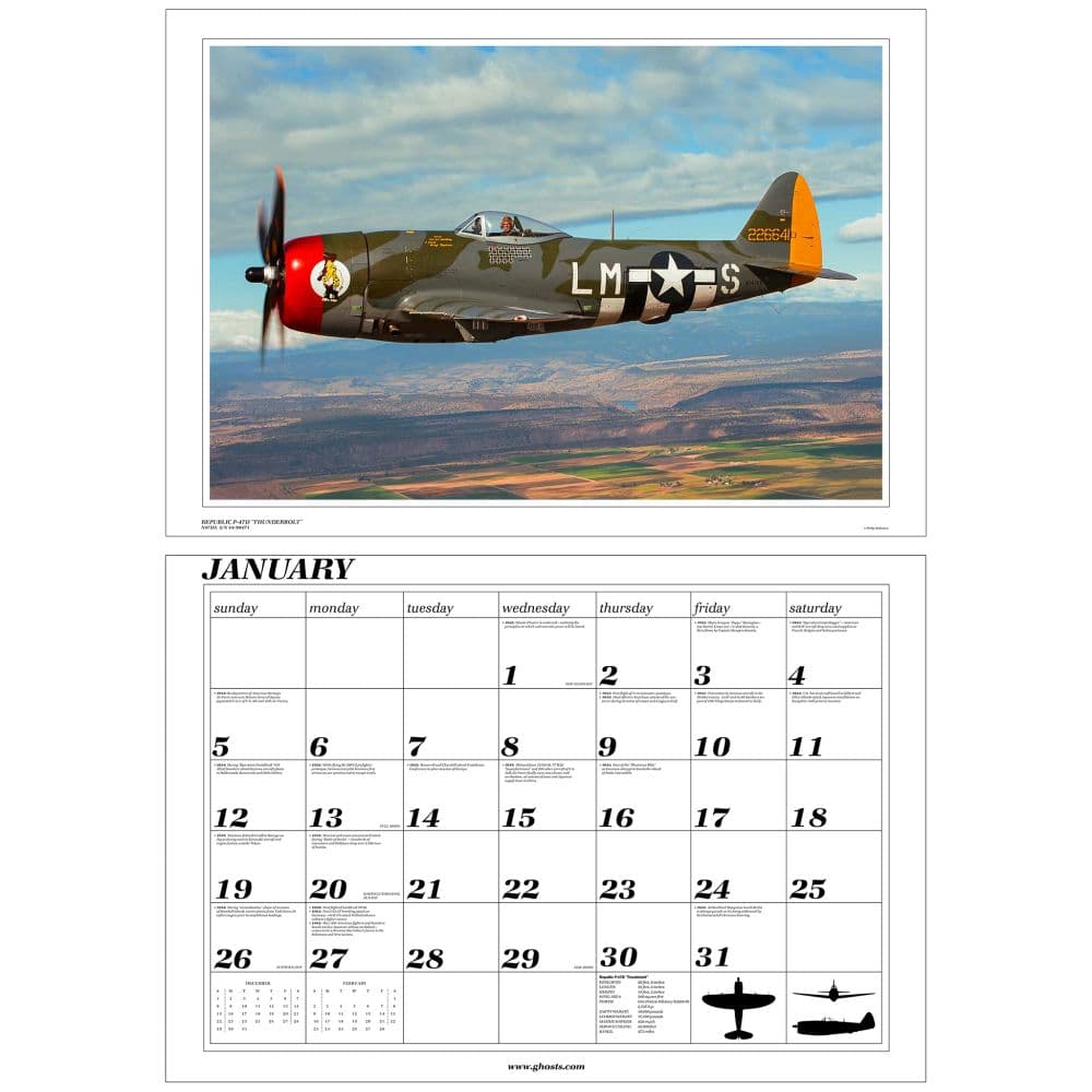 Ghosts WWII 2025 Wall Calendar Second Alternate Image width=&quot;1000&quot; height=&quot;1000&quot;