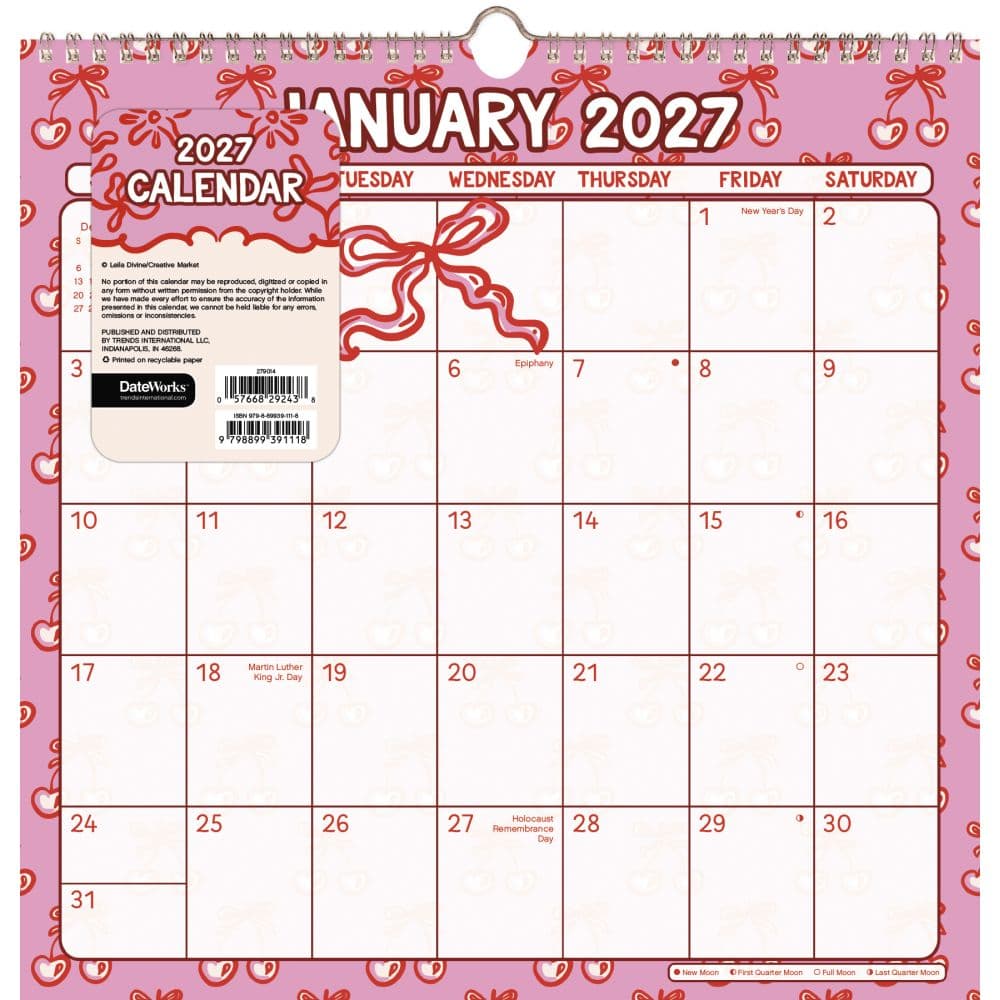 Marble Spiral 2027 Wall Calendar Main Product Image