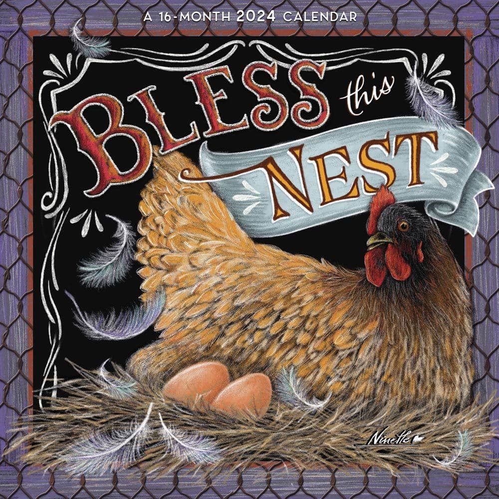 Bless This Nest 2024 Wall Calendar Main Product Image width=&quot;1000&quot; height=&quot;1000&quot;