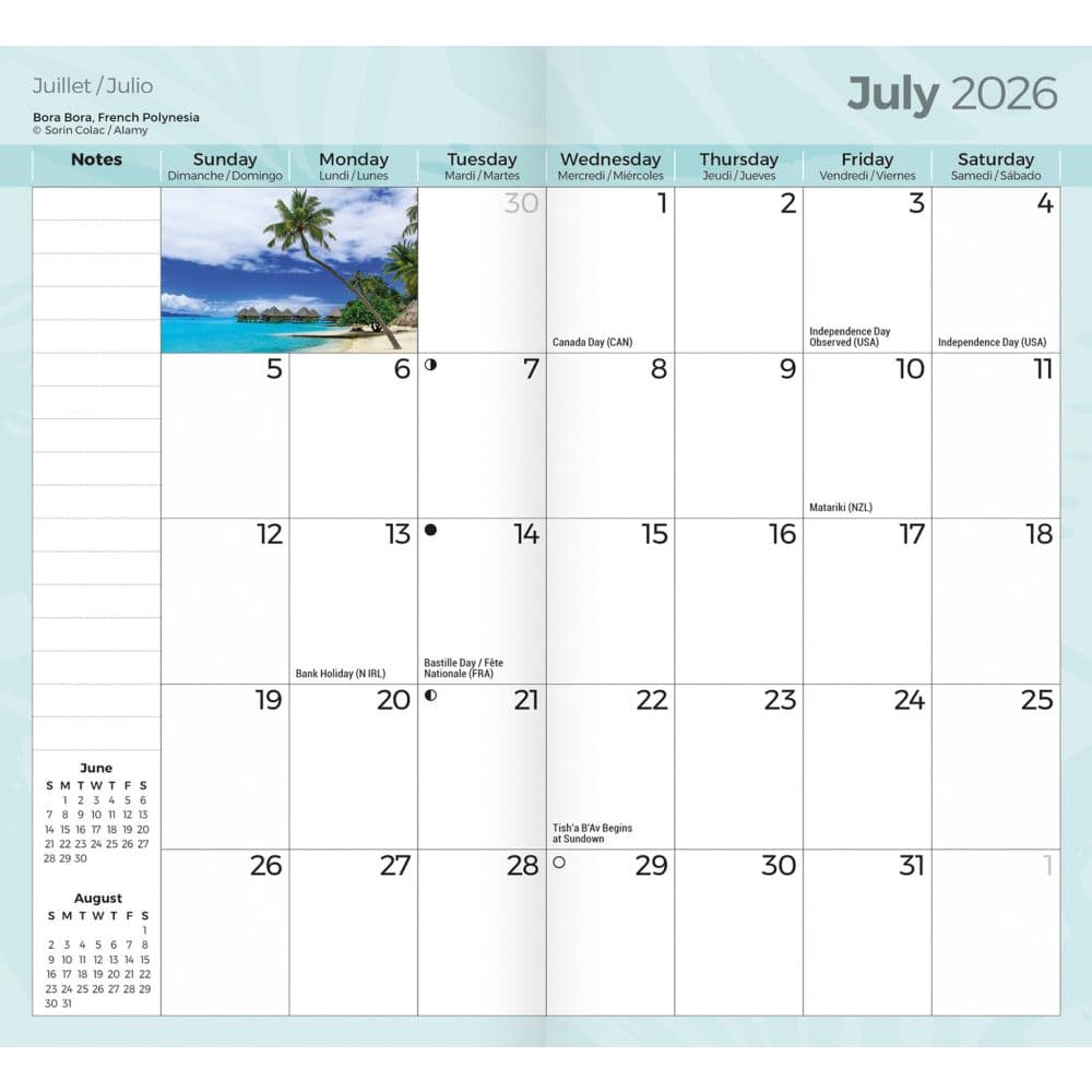 Tropical Islands 2 Year 2026 Pocket Planner Second Alternate Image