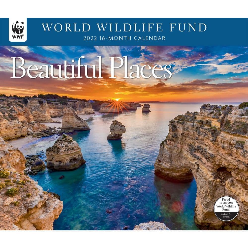 Most Beautiful Places WWF 2022 Wall Calendar - Calendars.com