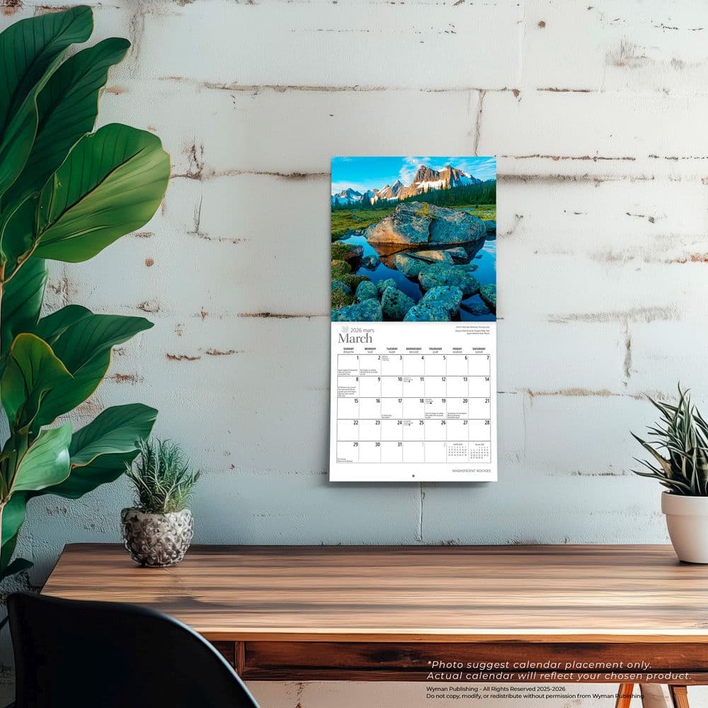 Magnificent Rockies 2026 Mini Wall Calendar Fourth Alternate Image