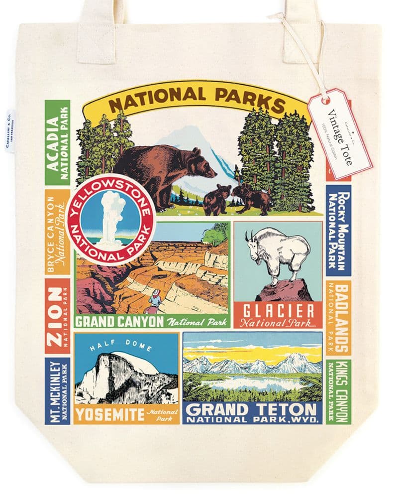 Cavallini Papers & Co. National Parks Tote Bag