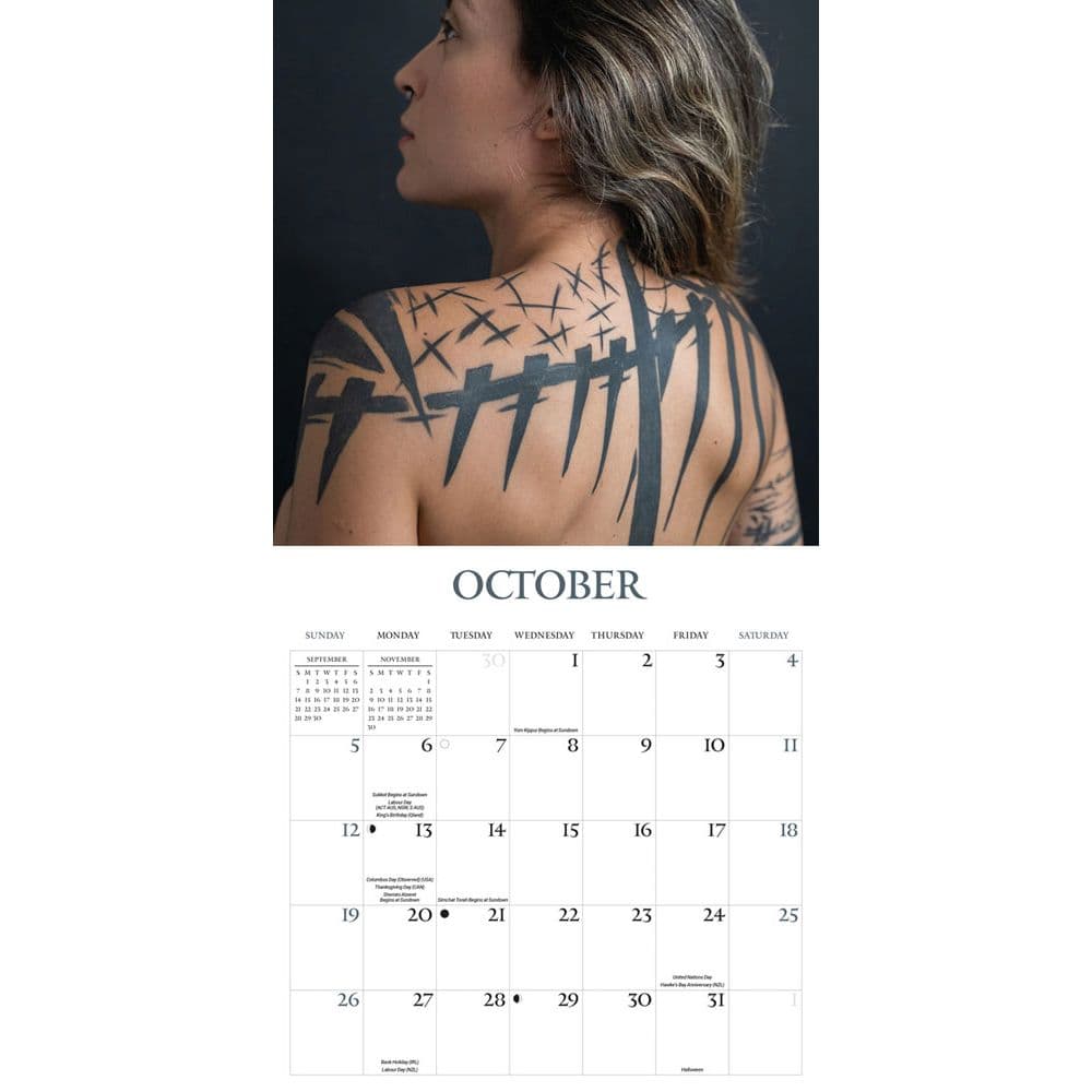 Body Art Special Value 2025 Wall Calendar Fourth Alternate Image width=&quot;1000&quot; height=&quot;1000&quot;