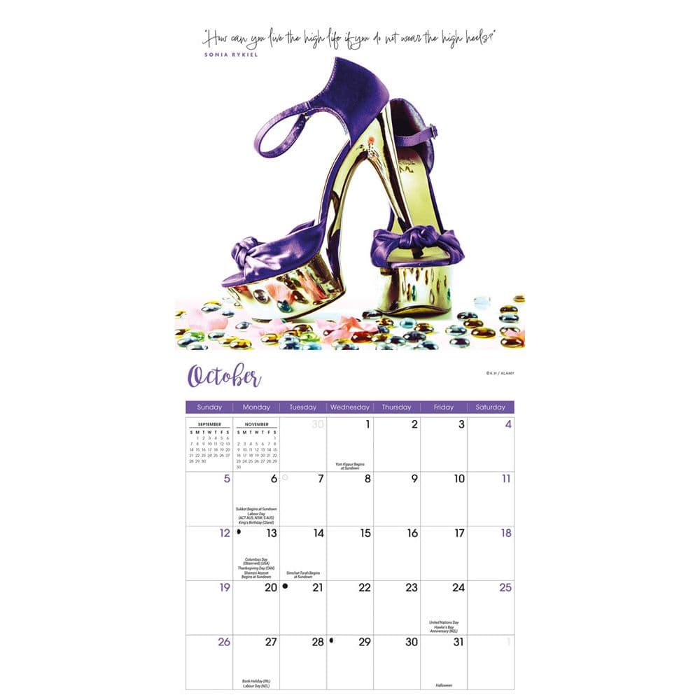 Shoes 2025 Mini Wall Calendar Fourth Alternate Image width=&quot;1000&quot; height=&quot;1000&quot;