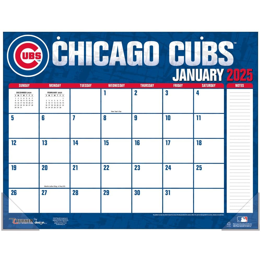 MLB Chicago Cubs 2025 Desk Pad First Alternate Image