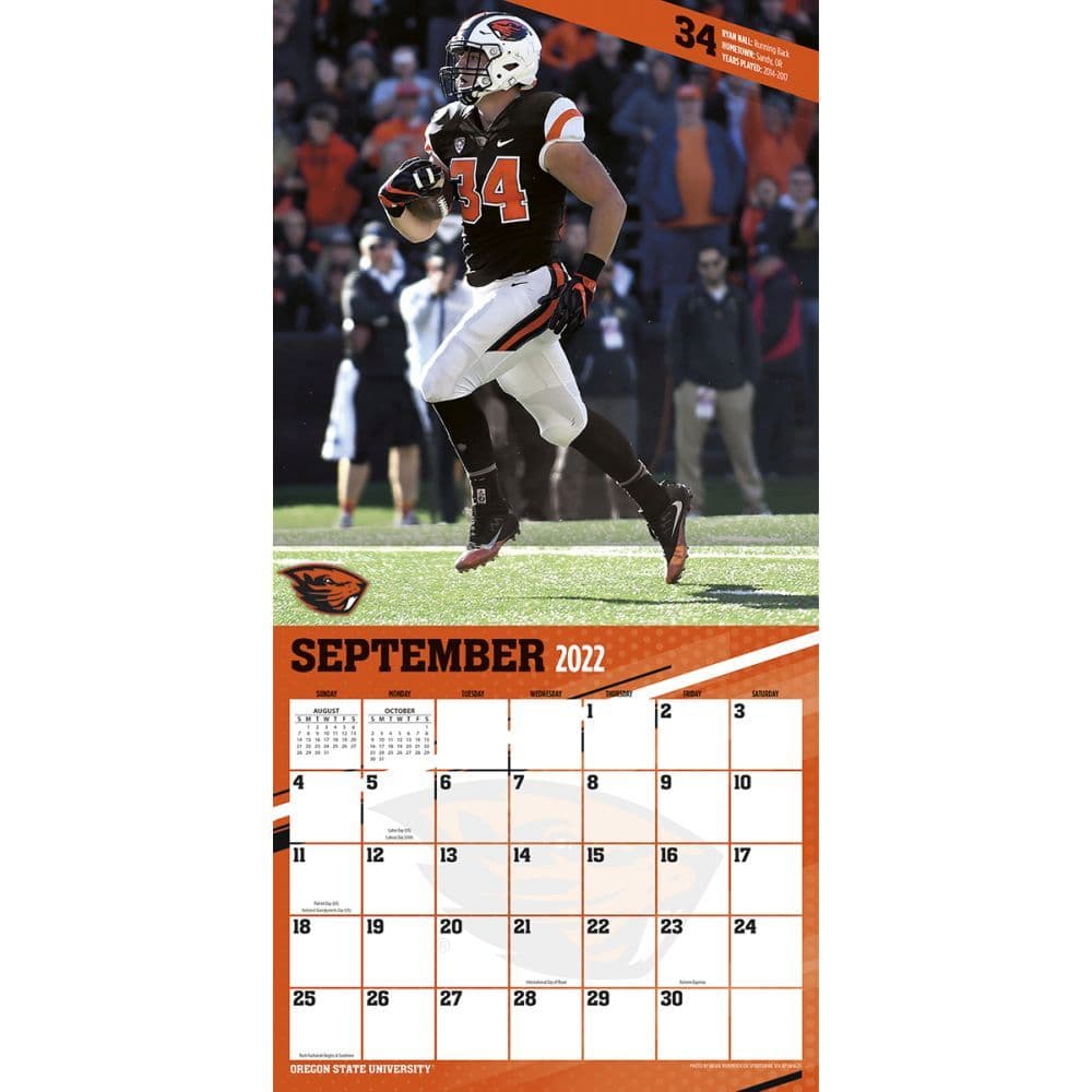 Oregon State Beavers 2023 Wall Calendar - Calendars.com