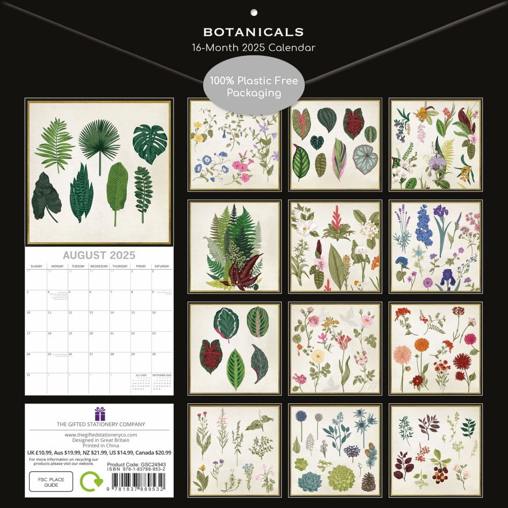 Botanicals 2025 Wall Calendar First Alternate Image width=&quot;1000&quot; height=&quot;1000&quot;
