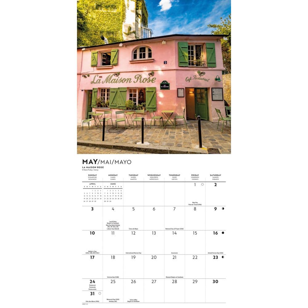 Parisian Lifestyle 2026 Mini Wall Calendar Third Alternate Image