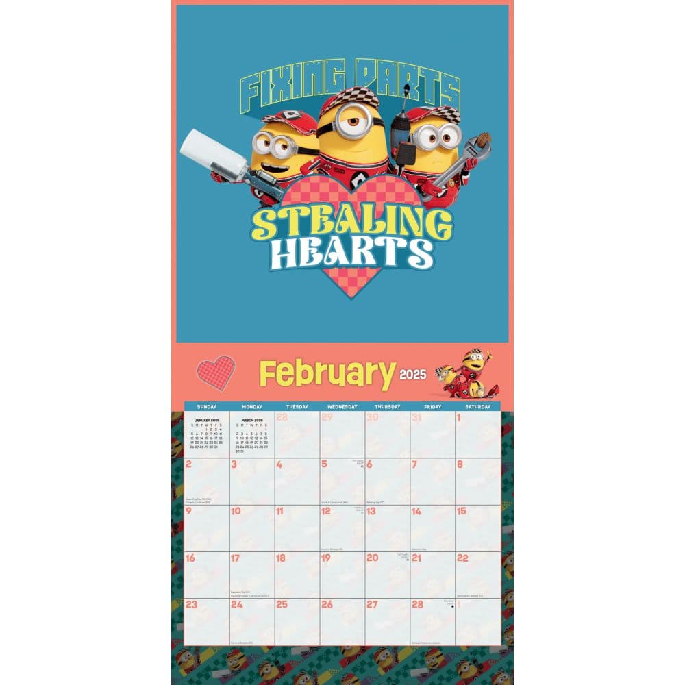 Minions 2025 Wall Calendar Second Alternate Image