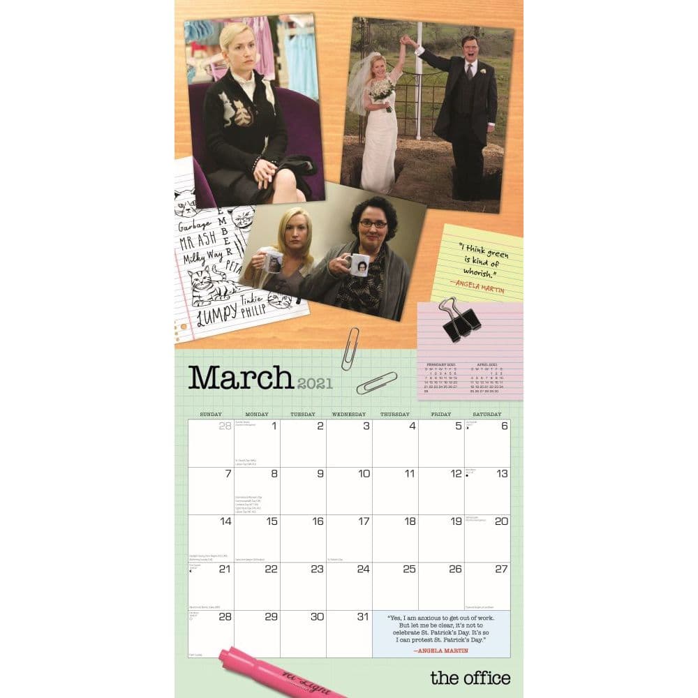 The Office Wall Calendar