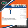 image Florida Gators 2027 Desk Calendar Third Alternate Image