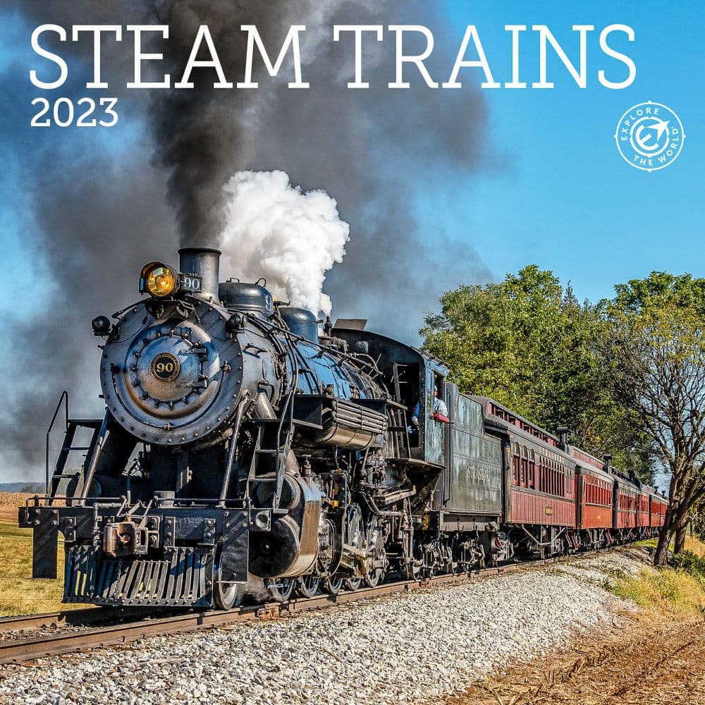 Steam Trains 2023 Mini Wall Calendar
