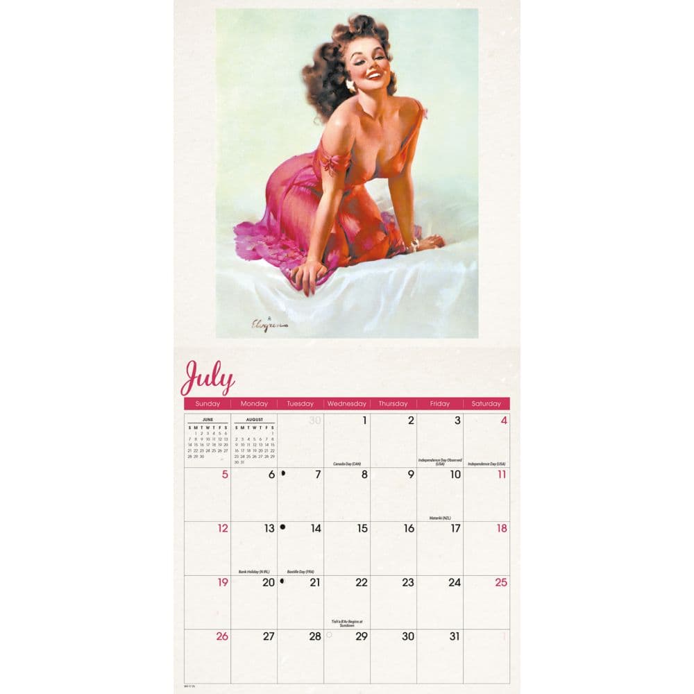 Pin Ups 2026 Mini Wall Calendar Third Alternate Image