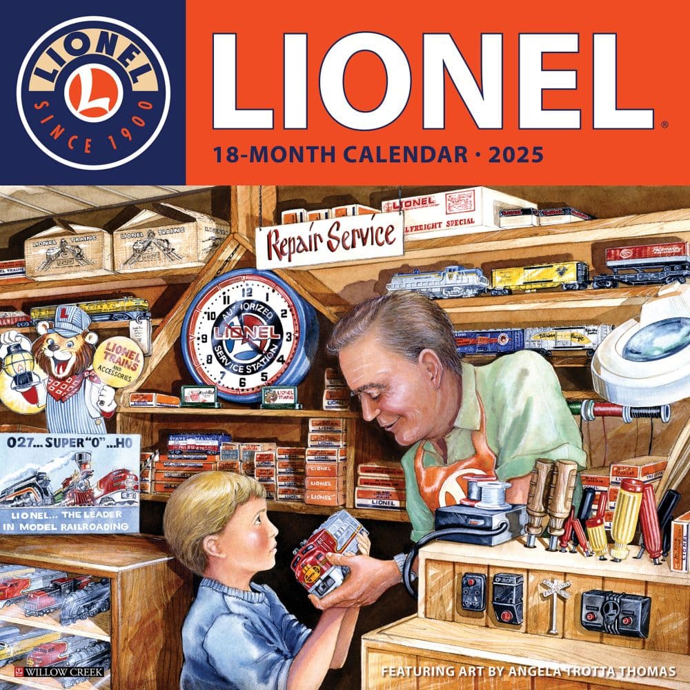 Lionel Trains 2025 Wall Calendar Main Image