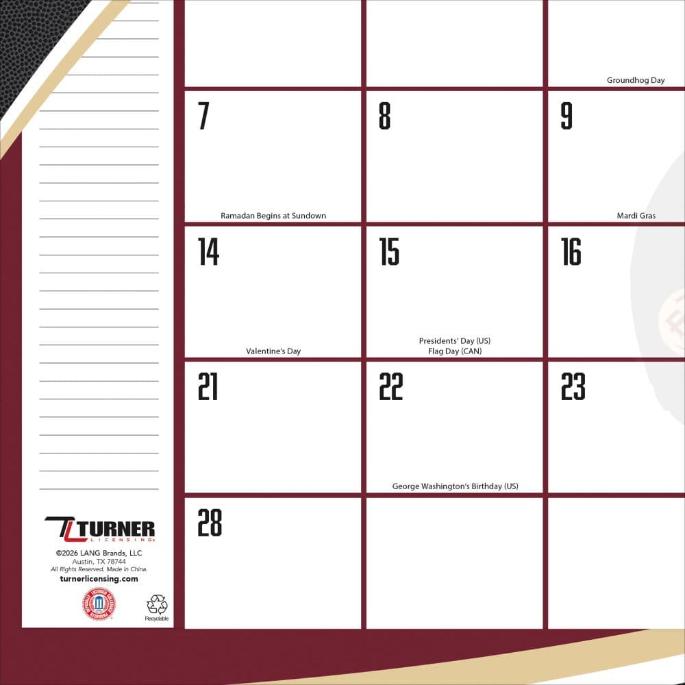 Florida State Seminoles 2027 Desk Pad Second Alternate Image