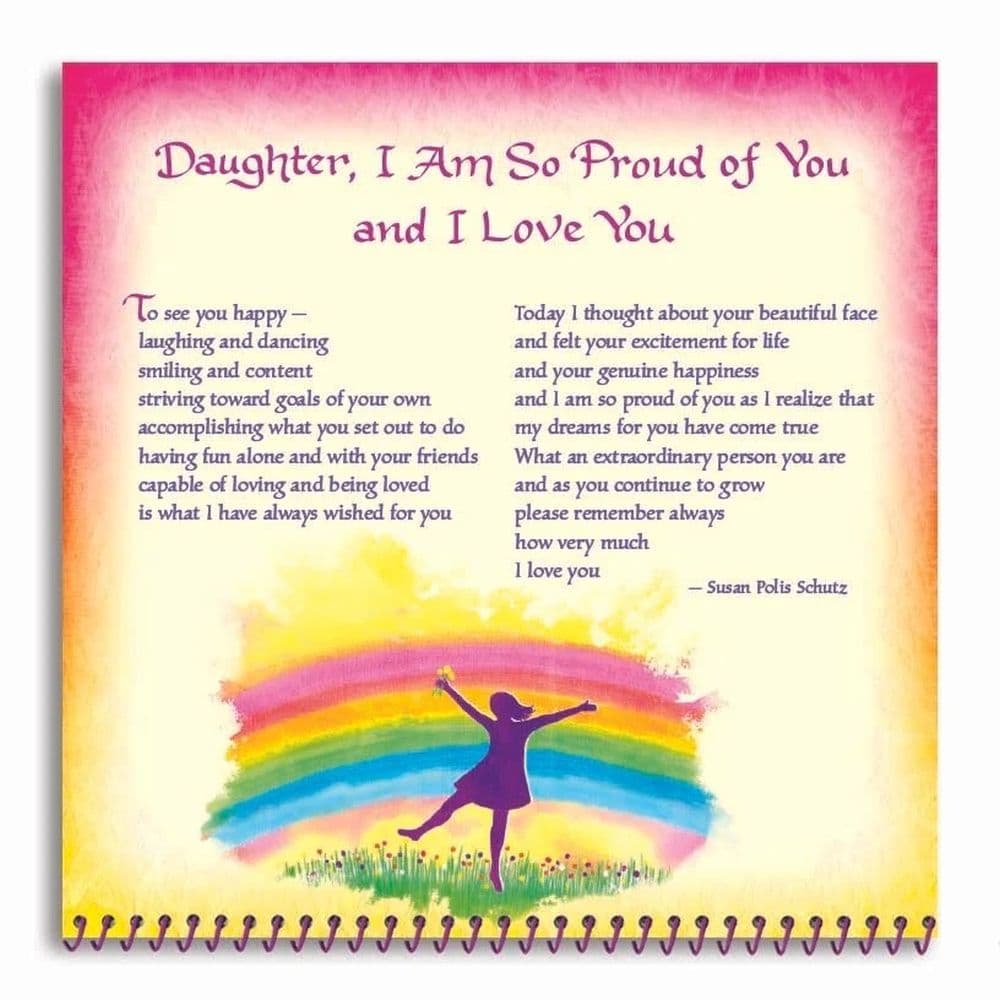 Daughter You Are A Gift In My Life 2026 Mini Wall Calendar Fourth Alternate Image