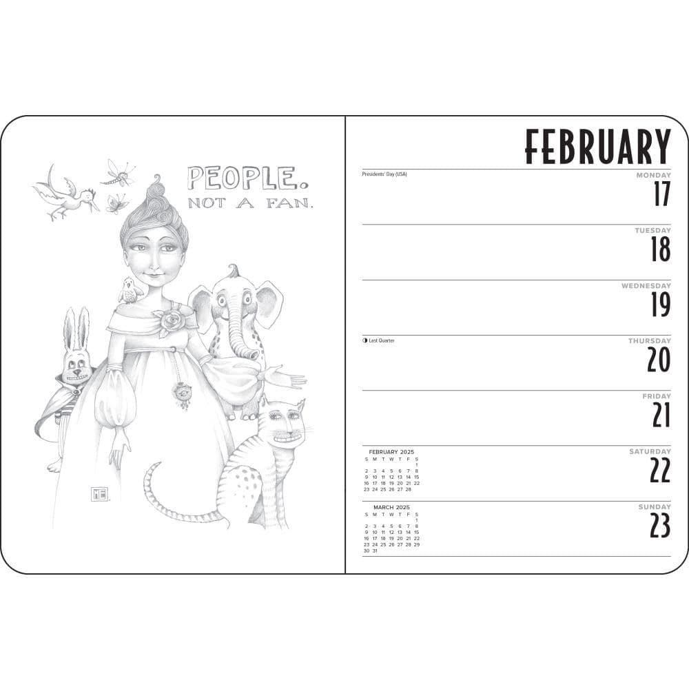 Mary EngelDark 2025 Planner