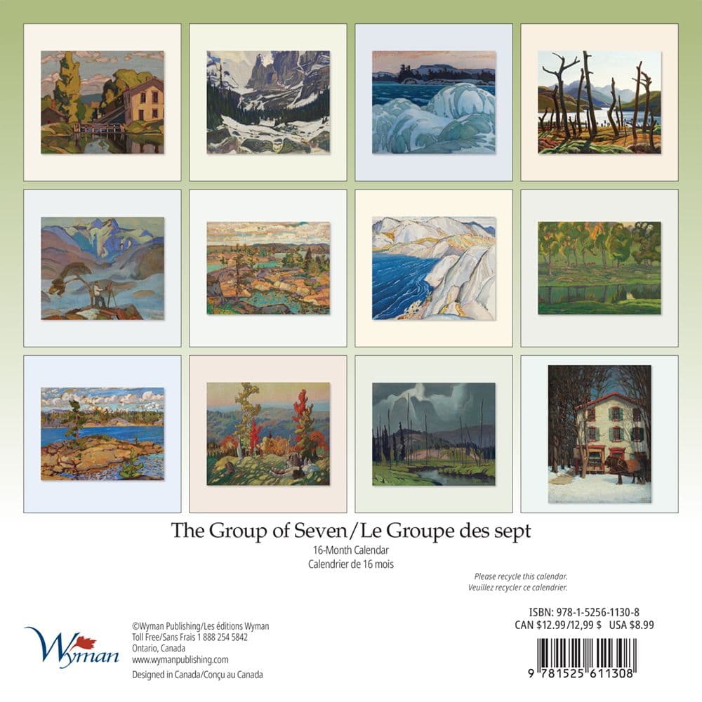 Group of Seven 2024 Mini Wall Calendar