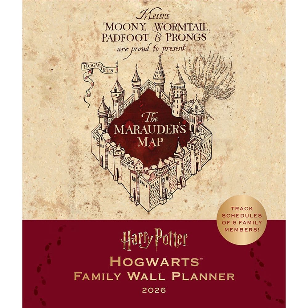 Harry Potter Hogwarts 2026 Family Wall Planner Main Product Image